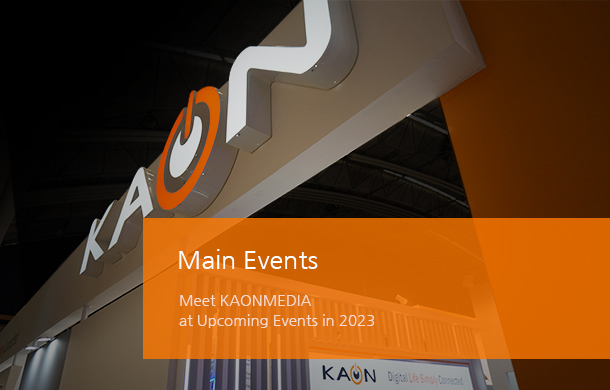 Main Events Meet KAONMEDIA at Upcoming Events in 2023